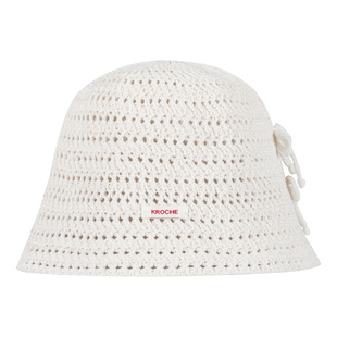 杨紫同款 Kroche bowknot 蝴蝶结装饰 镂空圆顶水桶帽