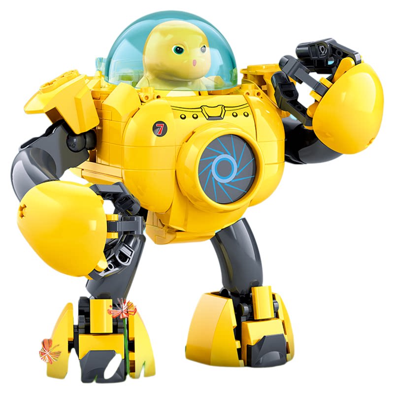 小鲁班积木奶龙系列拼搭积木机甲拼装益智玩具男孩六一儿童节礼物