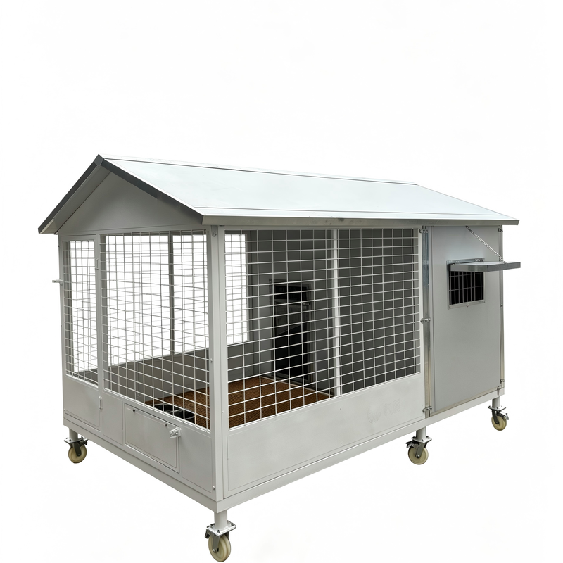 中大型犬专用狗笼子户外防雨防潮隔音可定制金属移动式加厚宠物笼