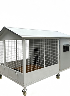中大型犬专用狗笼子户外防雨防潮隔音可定制金属移动式加厚宠物笼