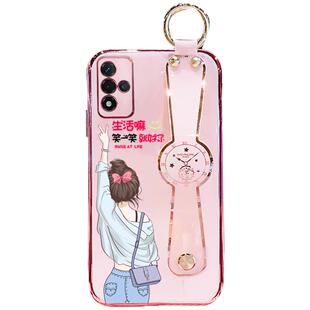 适用oppoa93s手机壳新款a93生活嘛笑一笑a95腕带支架保护套5g卡通个性原创a93s硅胶防摔软壳潮牌女款全包外壳