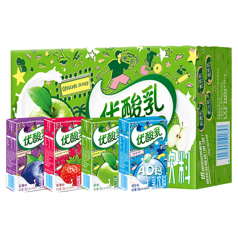 新货多口味伊利优酸乳盒装