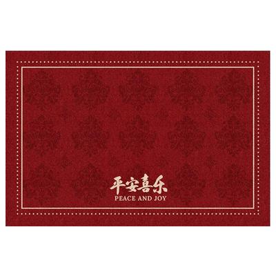 入户门地垫耐脏免洗喜庆红色高级感玄关地垫门外室外门垫进门地垫