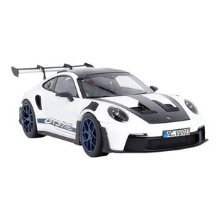 NOREV 1:18 保时捷911 992 GT3 RS 碳盖 合金全开 仿真汽车模型白