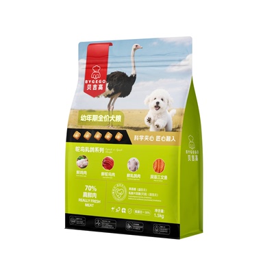 贝吉高BYGEGO鸵鸟肉狗粮开创者
