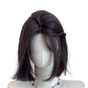 短发假发女一刀切仿真人发丝日常自然蕾丝夏天薄款减龄全头套无痕