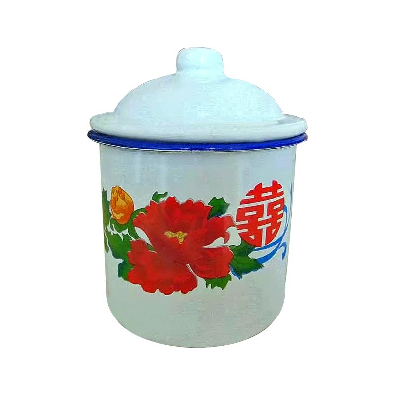搪瓷杯怀旧经典大茶缸子老式复古马克杯老干部茶杯搪瓷缸办公家用
