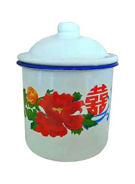 搪瓷老式容器复古风茶缸子