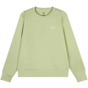 安踏紫色卫衣女冬季宽松大码打底衫时尚百搭运动休闲圆领套头长袖