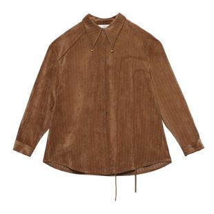 it'real瑞尔春季新款法式复古肌理松长袖开衫衬衫