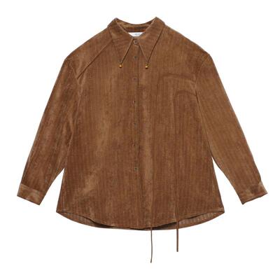 瑞尔法式复古肌理衬衫外套女