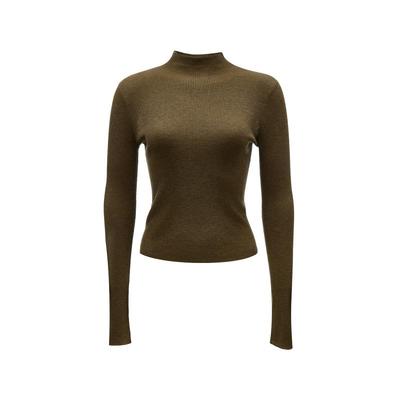 v区绫致Couture Made针织衫女2024秋坑条针织高领修身正肩打底衫