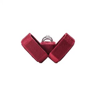 京梵.JYNFUN高级对戒复古丝绒结婚戒指盒diy仪式感轻奢对戒盒便携