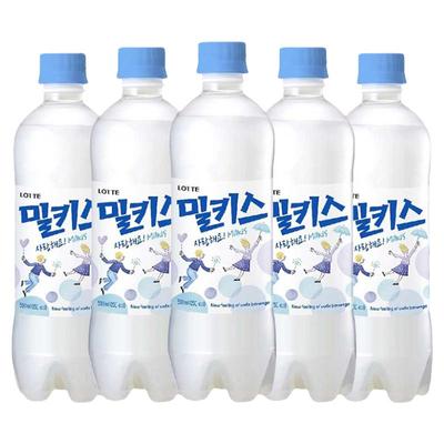 韩国进口乐天牛奶味碳酸饮料