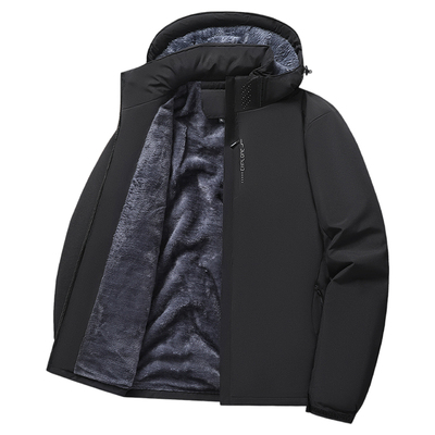 冲锋衣男加绒加厚秋冬季保暖棉服冬装外套棉衣男女防风防寒零下