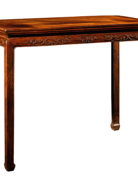 清代海南黄花梨螭龙纹画桌