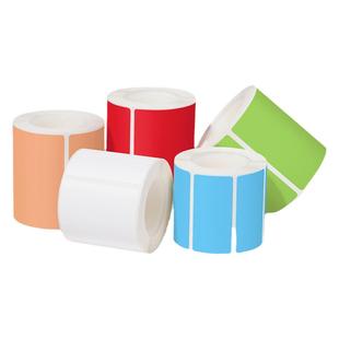 小卷标签纸彩色五防合成热敏50*40x30佳博硕方德佟P1驰腾221B精臣便携式小型打印机不干胶贴纸食品吊牌防水
