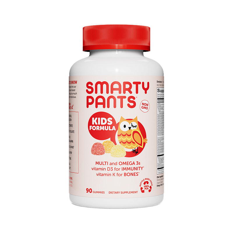【自营】【罗永浩推荐】Smartypants儿童复合维生素猫头鹰软糖DHA