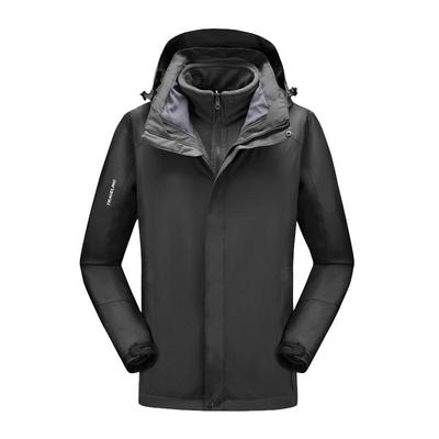 信步可拆卸抓绒潮牌三合一冲锋衣