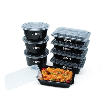 外卖打包饭盒长方形塑料快餐盒