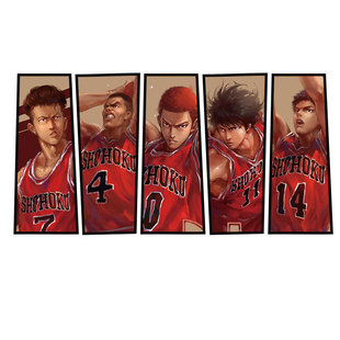 灌篮高手主题文化墙面装饰篮球体育馆宣传海报俱乐部布置贴纸挂画