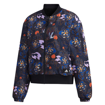 Adidas/阿迪达斯正品2021新款女子CNY运动夹克印花休闲外套GG0770