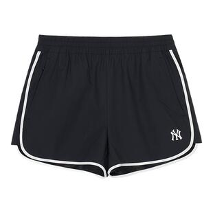 MLB官方 女款纯色运动防晒短裤抽绳舒适百搭休闲24夏季新款SMB07