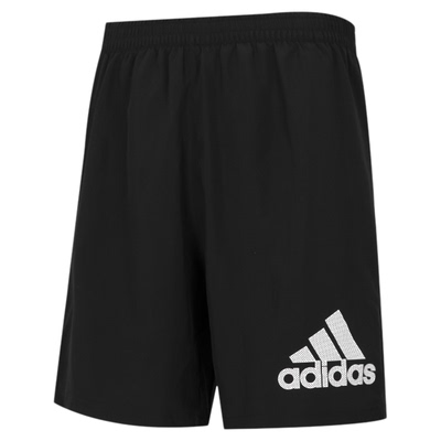 阿迪达斯男子跑步短裤训练舒适透气梭织速干运动五分裤夏季H59883