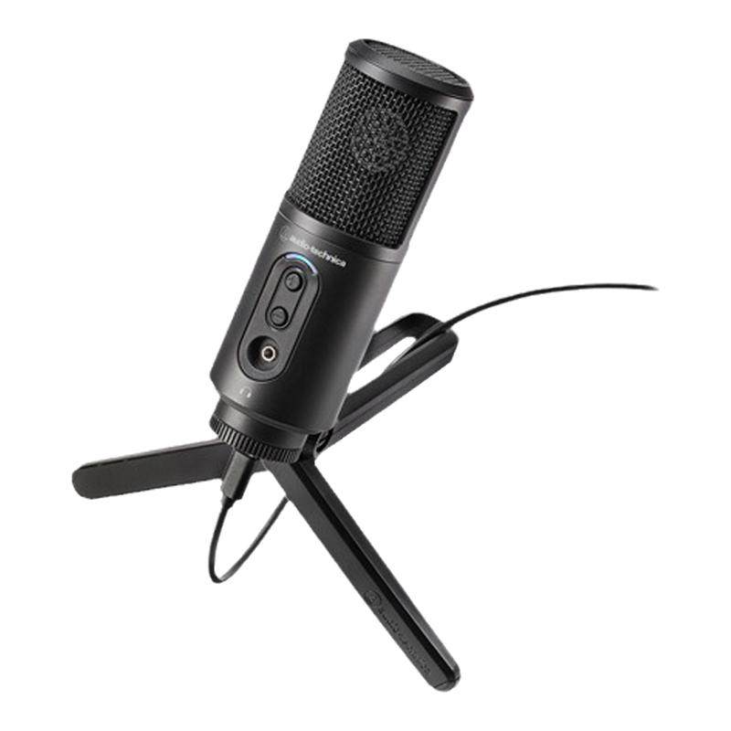 铁三角ATR2500x-USB电容麦克风 24bit/192kHz 心形指向实时监听