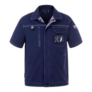 工作服男夏季薄款纯棉短袖套装透气男装秋电工夏天焊工定制劳保服