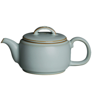 青澹汝窑汉瓦手工汝窑泡茶壶单壶开片可养景德镇仿宋汝瓷复古青瓷