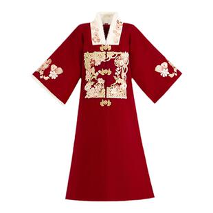 荨茉乐淘淘汉服女明制加绒加厚新年款合领补袍日常马面裙秋冬新款