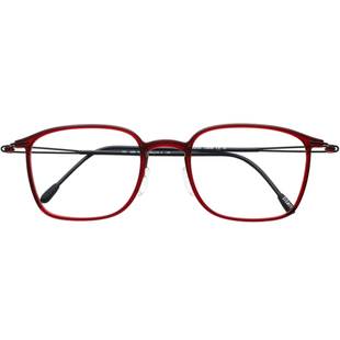 诗乐眼镜架男复古小脸方框眼镜框女超轻全框斯文纯钛近视可配2926