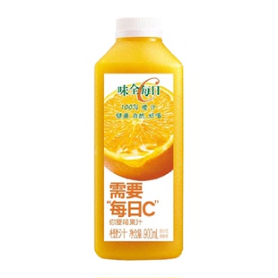 味全果汁饮料每日C橙汁900ml×1瓶装低温浓缩果蔬汁