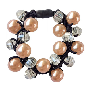 气质珍珠手链发绳女新款两用款头绳高级感扎马尾丸子头橡皮筋发饰