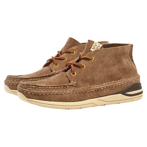 visvim uncle gui  秋季透气休闲反绒鹿皮牛皮软木鞋FBT流苏潮 男