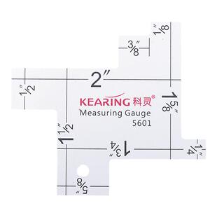 科灵缝份尺迷你夏威夷拼布熨烫尺小型打褶缝纫手工具diy超薄线规