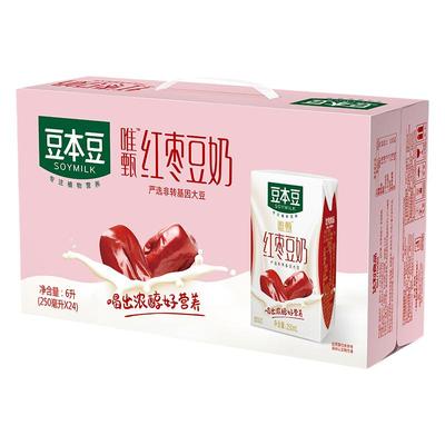 豆本豆唯甄红枣豆奶250ml*24盒