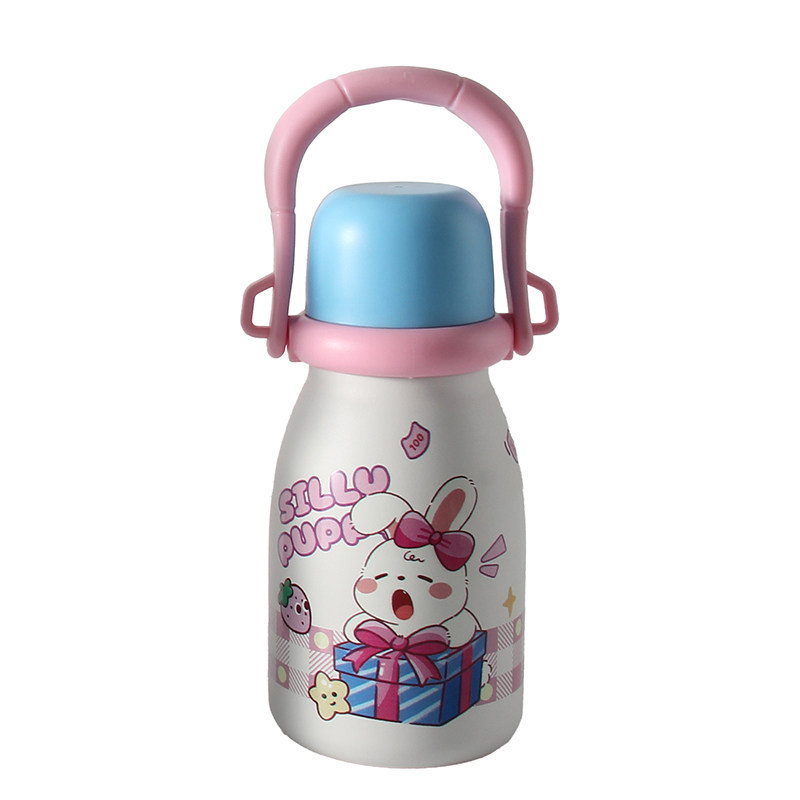 三饮儿童保温杯不锈钢吸管水壶650ML