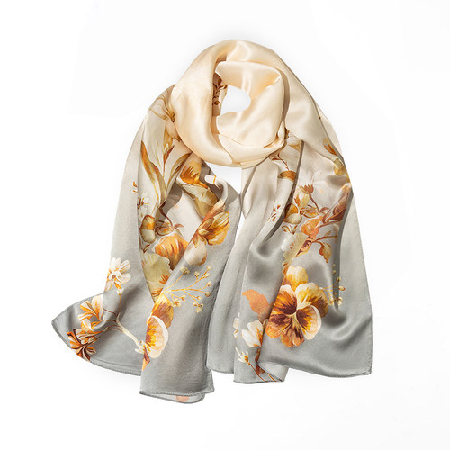 上海故事真丝丝巾妈妈款女2025新款杭州丝绸桑蚕丝围巾礼盒送长辈