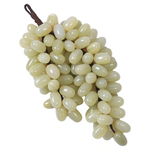 侘寂风玉石葡萄摆件酒店前台样板间高级感装饰创意家居办公装饰品