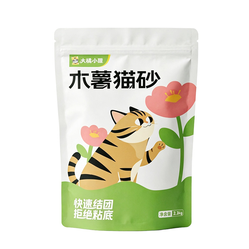 猫无忧 猫无忧大橘小狸原味无香绿茶苹果味少尘豆腐猫砂2.5公斤