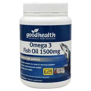 现货仓 新西兰Good Health好健康深海鱼油高浓度胶囊1500mg400粒