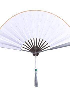 铝合金扇子男金属骨铁功夫洒金