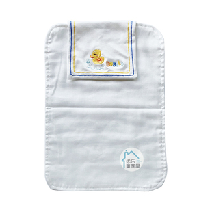 幼儿吸汗巾儿童宝宝幼儿园垫背巾单向导湿纯棉隔汗巾加大码印名字