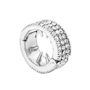 欣欣子同款金属水钻圆形小发扣女个性编发夹高级感侧边碎发刘海夹