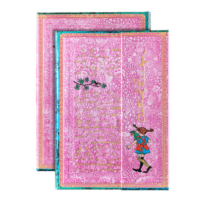 paperblanks佩兰克笔记本本子长袜子皮皮日记本高颜值手账本手帐卡通记事本学生文具儿童生日礼物2025新款