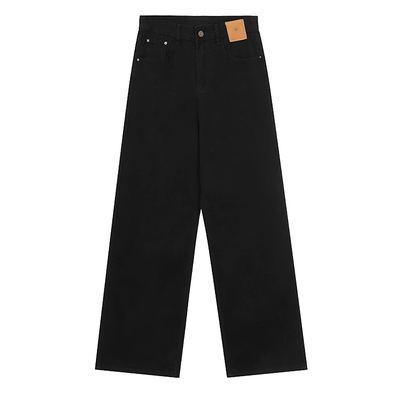 特大码韩风ins复古黑色裤子女裤