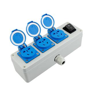 户外防水插座室内插排 ABS材料阻燃过载保护室外带开关指示灯明装