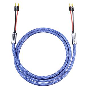 Mps发烧级6N单晶铜功放机HiFi音响音箱喇叭线香蕉Y插头音频连接线